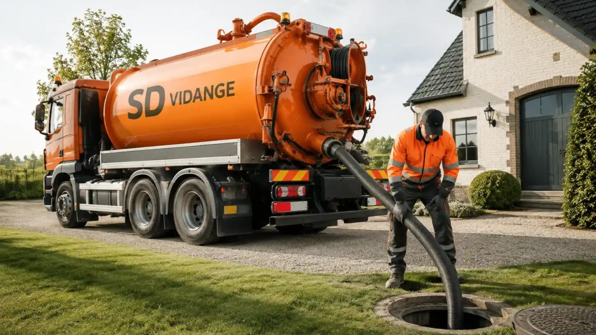 Maison en assainissement autonome à La Louvière : qui vide la fosse